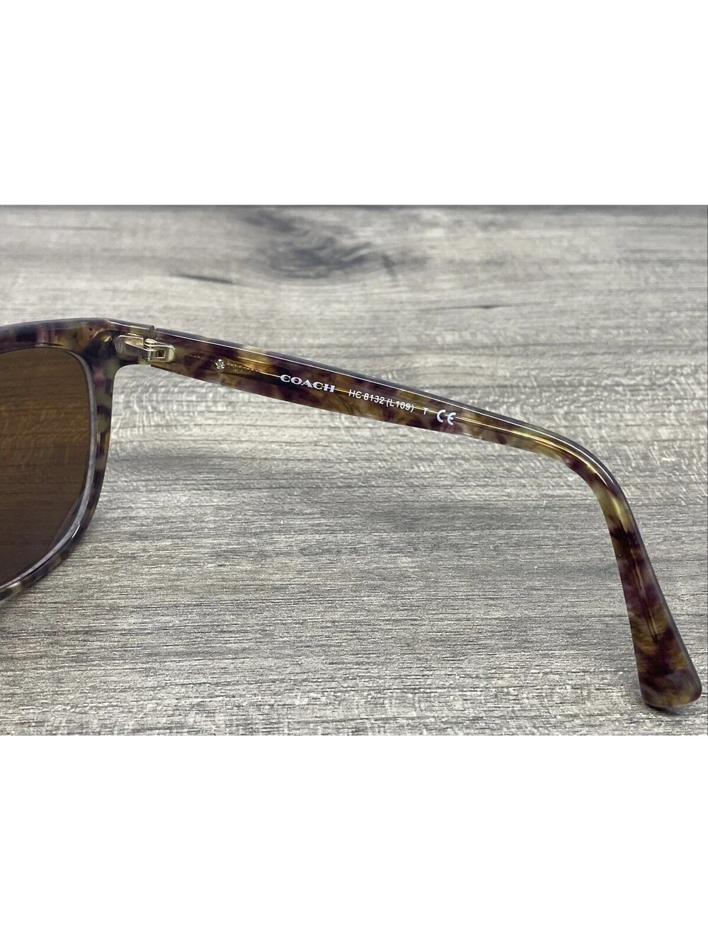 Coach Sunglasses FRAMES ONLY HC8132 528713 Confetti Light Brown 57[]17-135